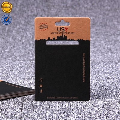 3mm Tebal Kaku Karton Produk Gantungan Dompet Tas Display Gantungan