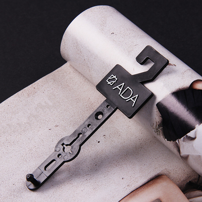 Kustom Silver Foil Printing Logo Belt Gantungan Plastik 40mmx127mm
