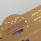 Die Cut Design Disesuaikan Kraft Folding Header Cards Logo Emas Dicetak