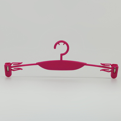Custom Printing Logo Plastic Lingerie Hanger Rose Red Undergarments Hanger