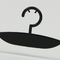 Logo Disesuaikan Gantungan Plastik Hitam Bra Wanita Dan Gantungan Pakaian Dalam